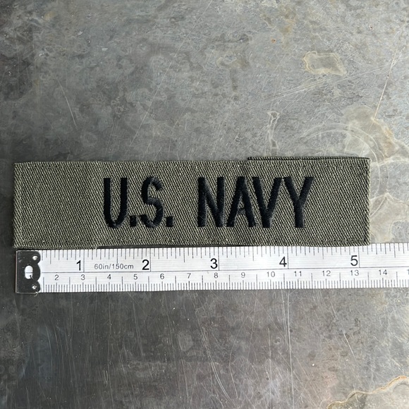 U.S. NAVY embroidered tape patch - vintage - Picture 4 of 10